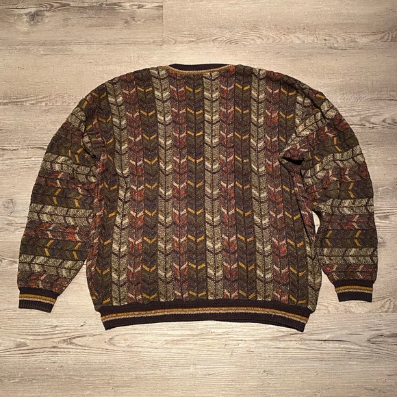 Vintage Tosani V-Neck Sweater Made In Canada Wool Acrylic Men’s Size Medium. - Picture 4 of 4